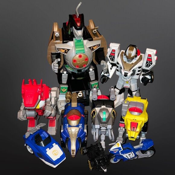 Imaginext Power Ranger Dino Supercharge Dragonzord Tigerzord Weapons & Figures - Picture 3 of 15